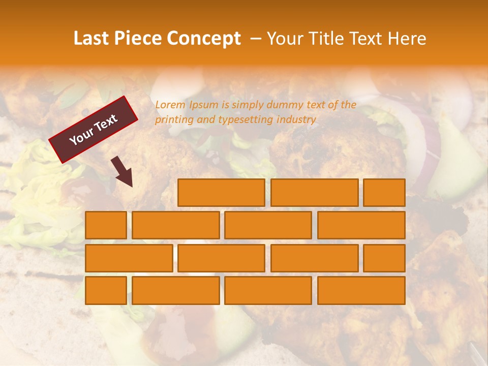 Chapati Satay Chutney PowerPoint Template