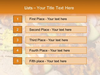 Chapati Satay Chutney PowerPoint Template