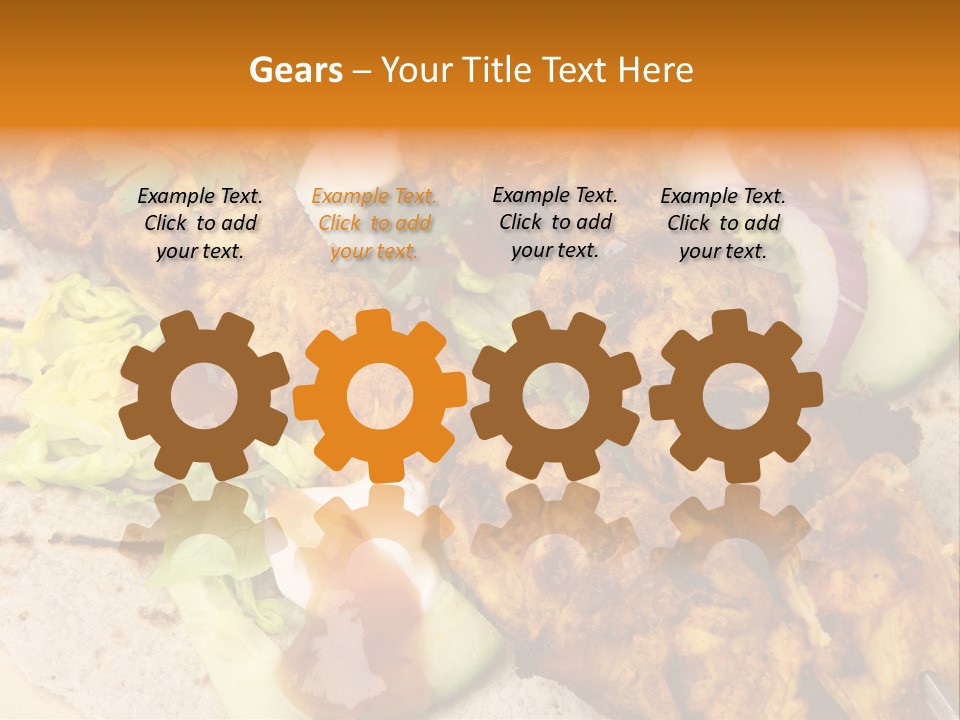 Chapati Satay Chutney PowerPoint Template