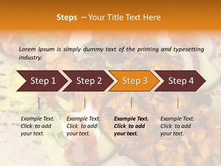 Chapati Satay Chutney PowerPoint Template