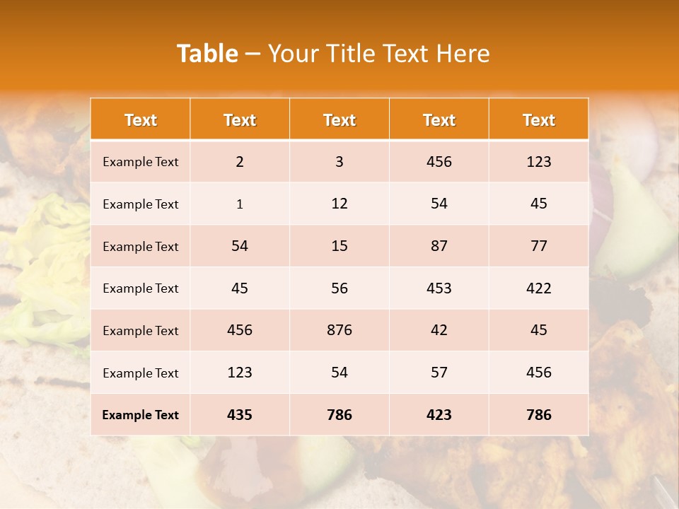 Chapati Satay Chutney PowerPoint Template