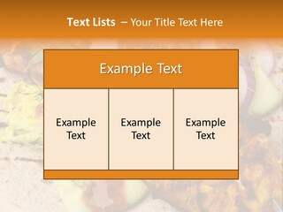 Chapati Satay Chutney PowerPoint Template