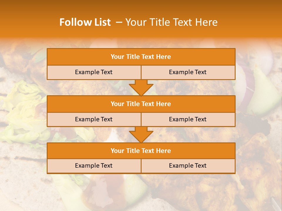 Chapati Satay Chutney PowerPoint Template