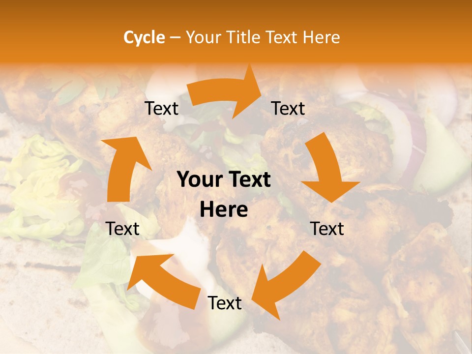 Chapati Satay Chutney PowerPoint Template