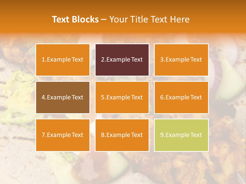Chapati Satay Chutney PowerPoint Template
