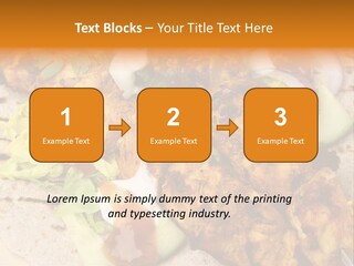 Chapati Satay Chutney PowerPoint Template