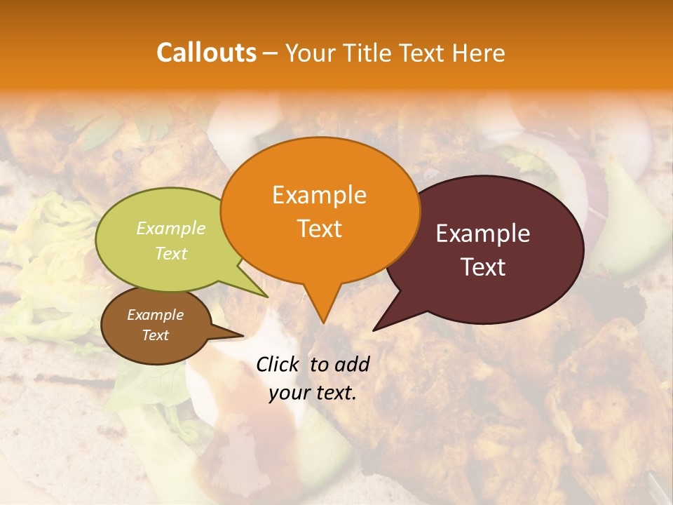 Chapati Satay Chutney PowerPoint Template