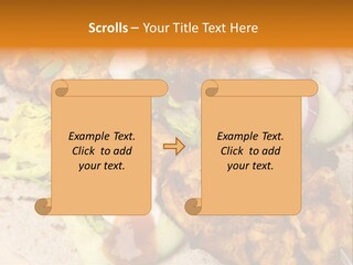 Chapati Satay Chutney PowerPoint Template