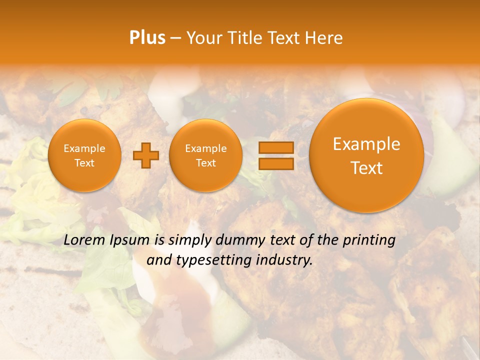 Chapati Satay Chutney PowerPoint Template