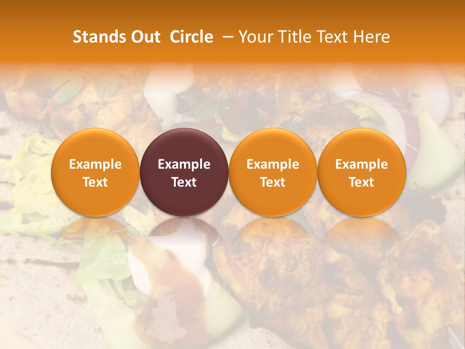 Chapati Satay Chutney PowerPoint Template