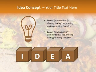 Chapati Satay Chutney PowerPoint Template