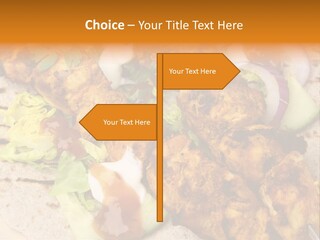 Chapati Satay Chutney PowerPoint Template