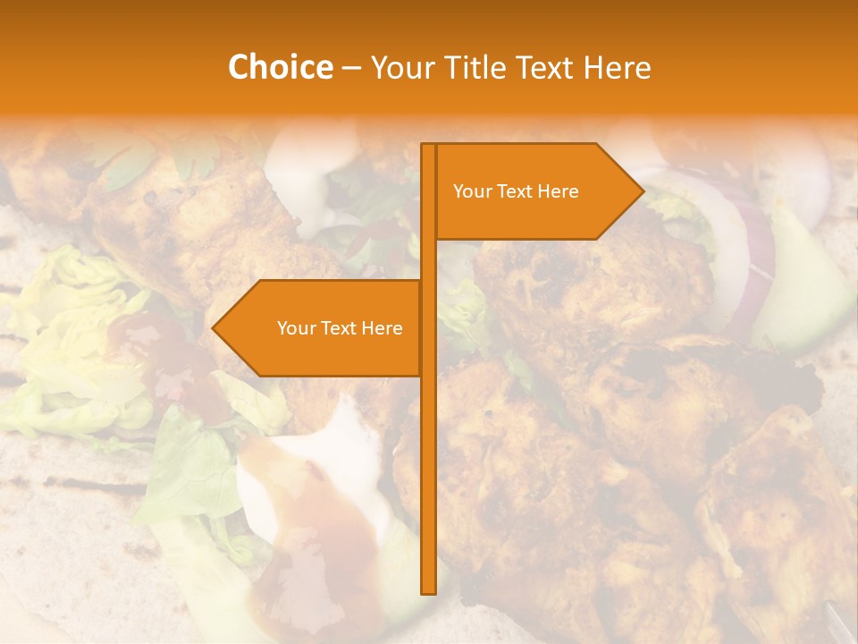 Chapati Satay Chutney PowerPoint Template
