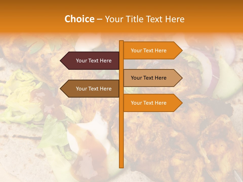 Chapati Satay Chutney PowerPoint Template
