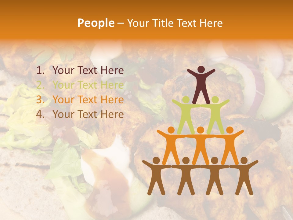 Chapati Satay Chutney PowerPoint Template