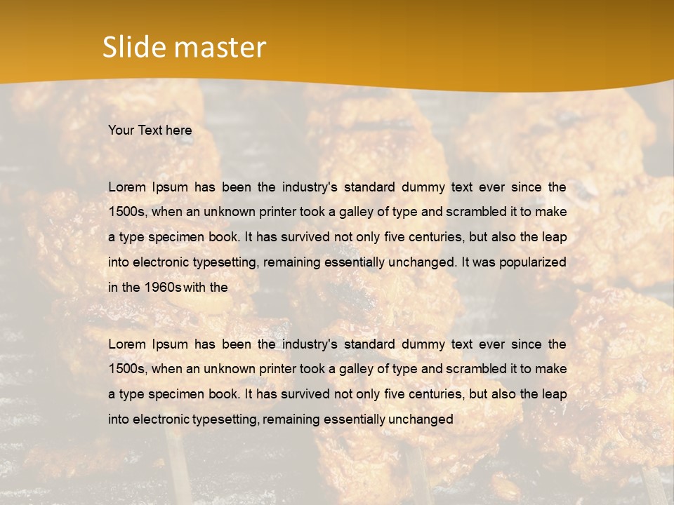 Kebabs Skewers Kebob PowerPoint Template