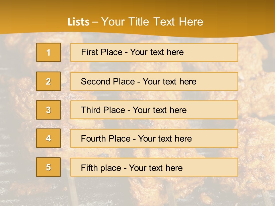 Kebabs Skewers Kebob PowerPoint Template