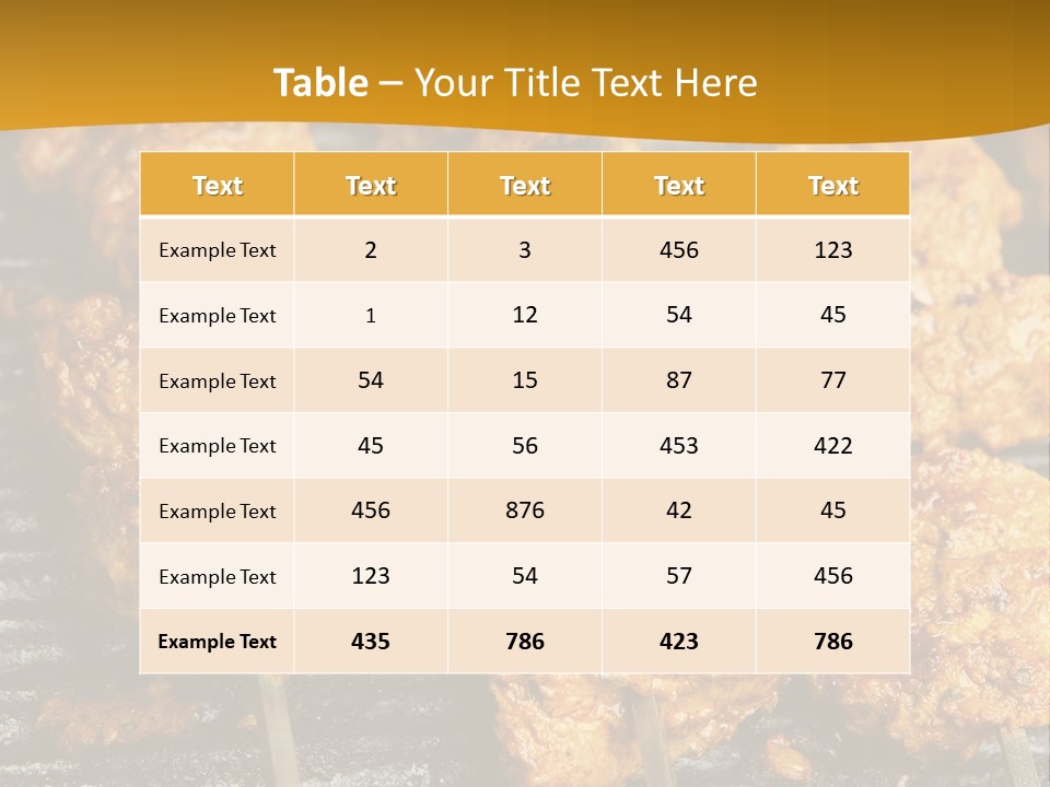 Kebabs Skewers Kebob PowerPoint Template