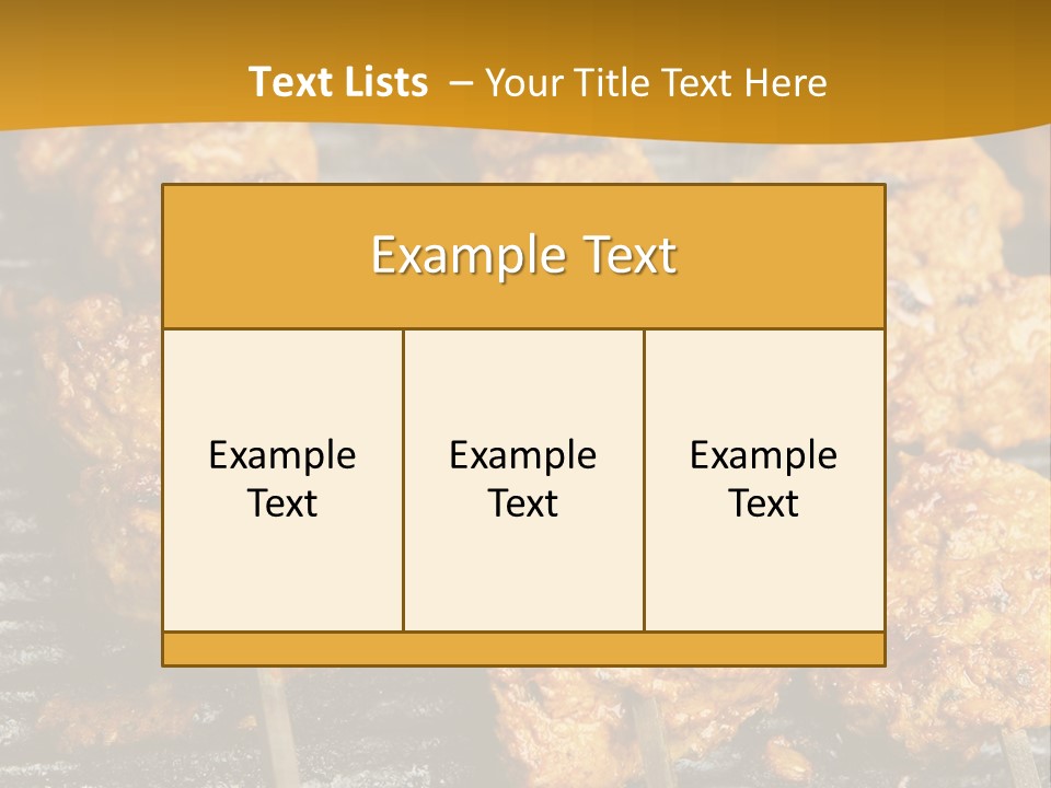 Kebabs Skewers Kebob PowerPoint Template