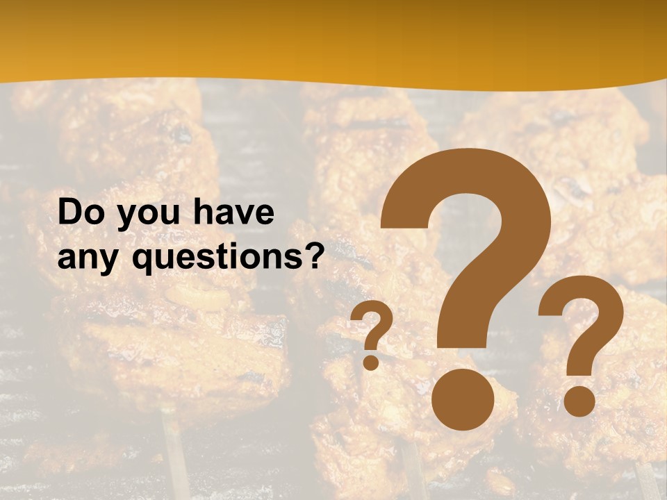 Kebabs Skewers Kebob PowerPoint Template