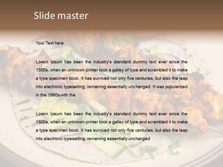 Kebabs Tandoori Meal PowerPoint Template