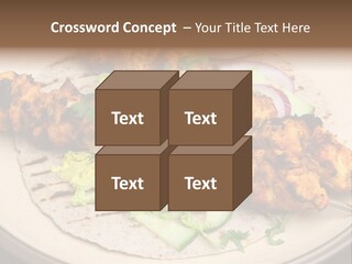 Kebabs Tandoori Meal PowerPoint Template
