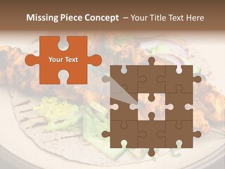 Kebabs Tandoori Meal PowerPoint Template