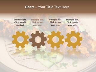 Kebabs Tandoori Meal PowerPoint Template