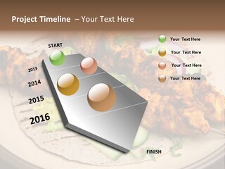 Kebabs Tandoori Meal PowerPoint Template