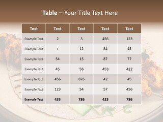 Kebabs Tandoori Meal PowerPoint Template