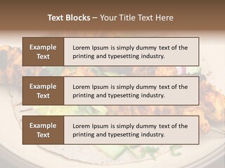 Kebabs Tandoori Meal PowerPoint Template