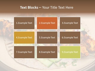 Kebabs Tandoori Meal PowerPoint Template