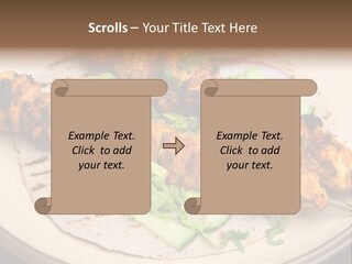Kebabs Tandoori Meal PowerPoint Template