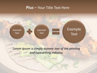 Kebabs Tandoori Meal PowerPoint Template