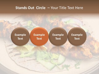 Kebabs Tandoori Meal PowerPoint Template