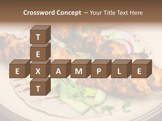 Kebabs Tandoori Meal PowerPoint Template