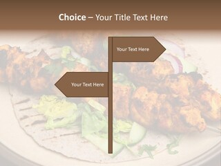 Kebabs Tandoori Meal PowerPoint Template