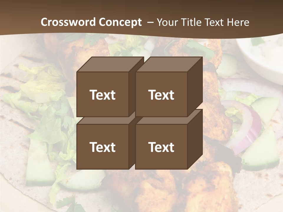 Meat Plate Yogurt PowerPoint Template