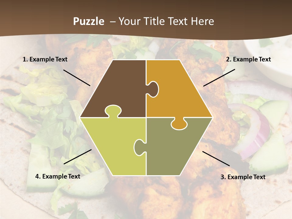 Meat Plate Yogurt PowerPoint Template