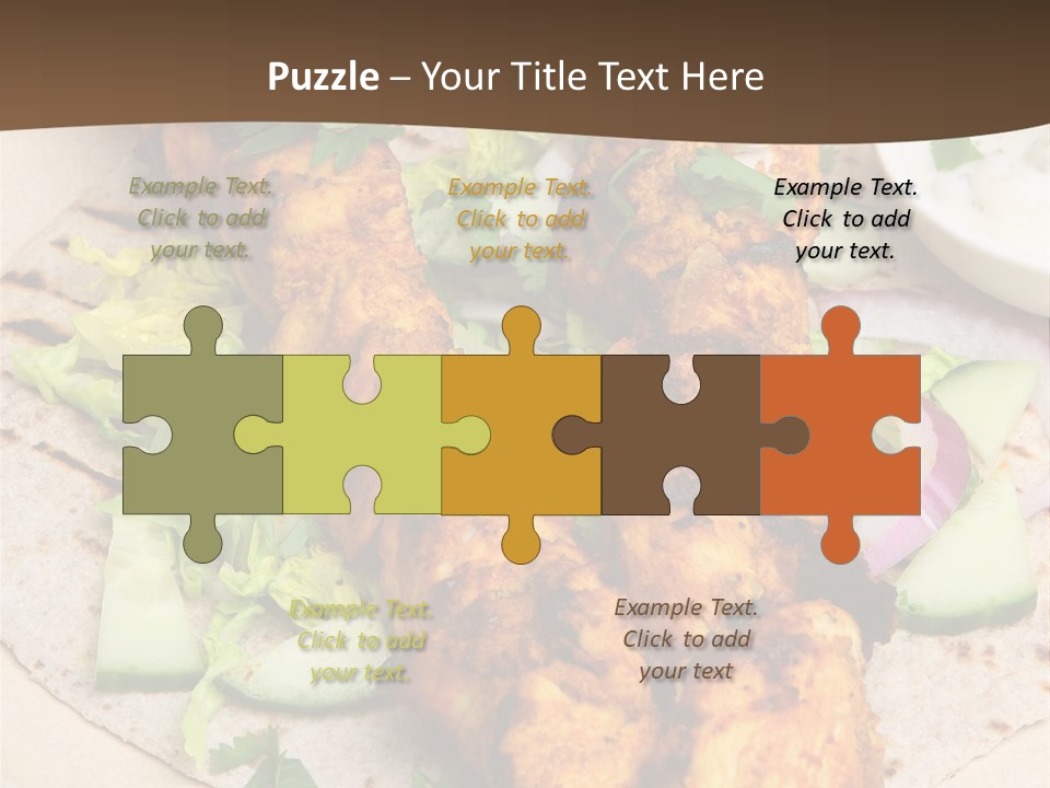 Meat Plate Yogurt PowerPoint Template