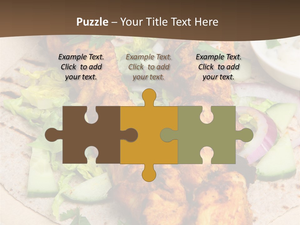 Meat Plate Yogurt PowerPoint Template