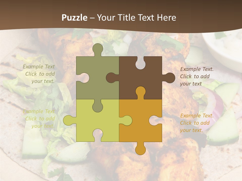 Meat Plate Yogurt PowerPoint Template