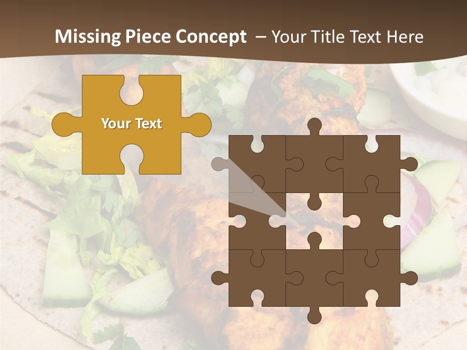 Meat Plate Yogurt PowerPoint Template