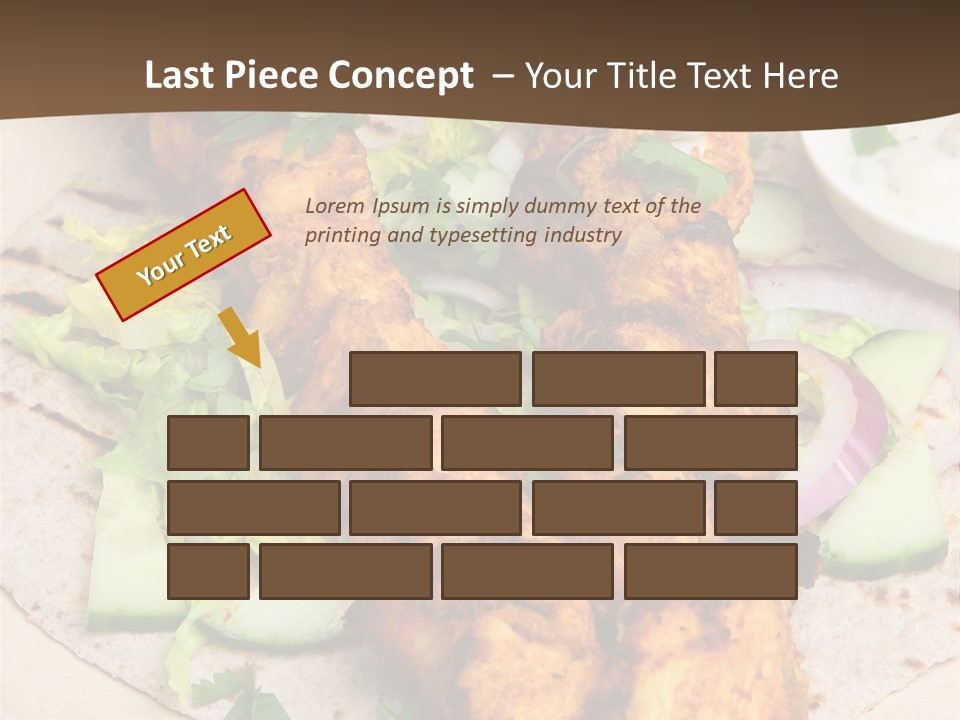 Meat Plate Yogurt PowerPoint Template