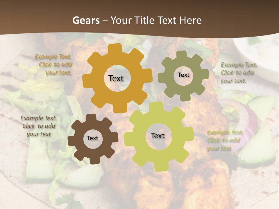 Meat Plate Yogurt PowerPoint Template