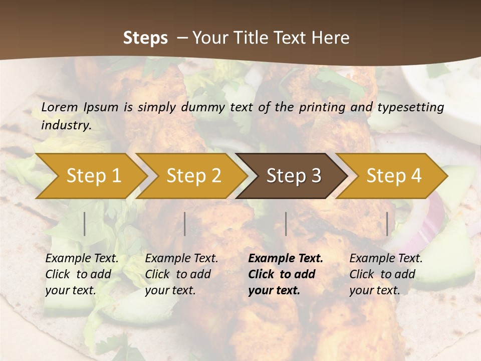 Meat Plate Yogurt PowerPoint Template