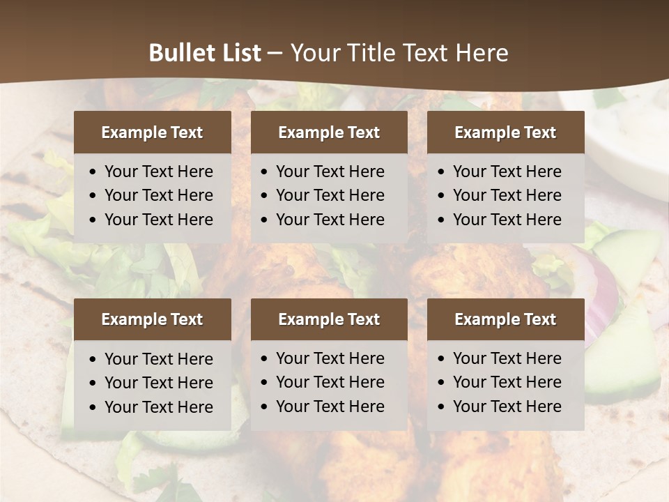 Meat Plate Yogurt PowerPoint Template