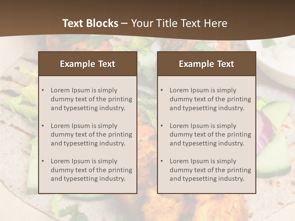Meat Plate Yogurt PowerPoint Template