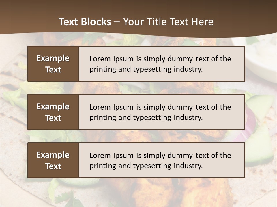 Meat Plate Yogurt PowerPoint Template