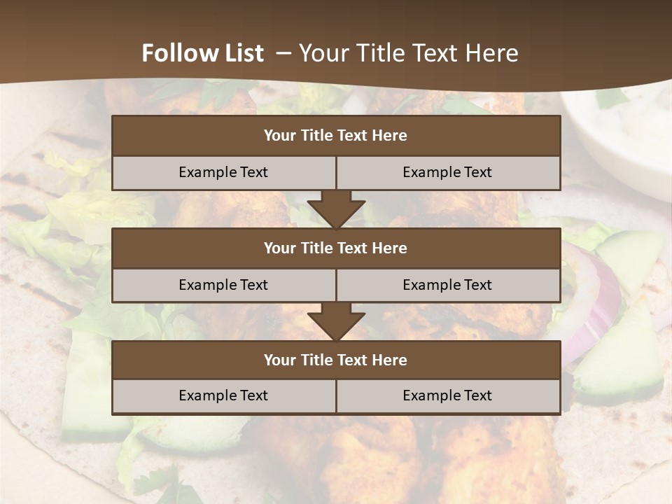 Meat Plate Yogurt PowerPoint Template